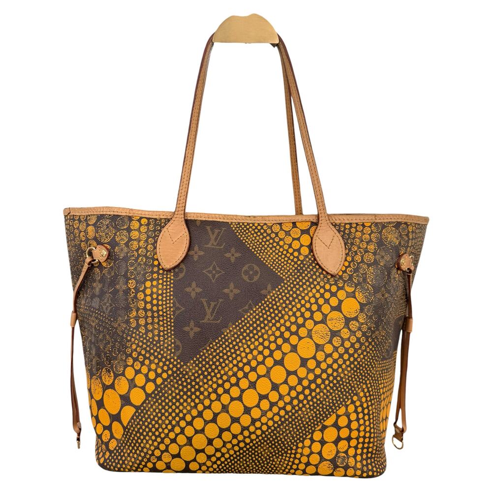 Louis Vuitton x Yayoi Kusama Yellow Waves Neverfull MM Tote – Limited Edition